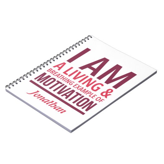 Typografie Personalisiert-Notebook Notizblock (Linke Seite)