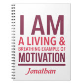 Typografie Personalisiert-Notebook Notizblock (Vorderseite)