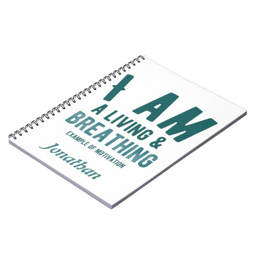 Typografie Personalisiert-Notebook Notizblock (Linke Seite)