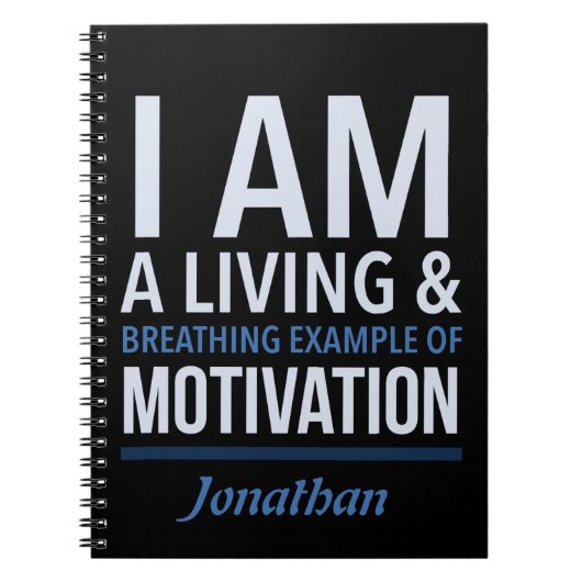 Typografie Personalisiert-Notebook Notizblock (Vorderseite)