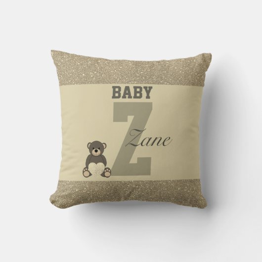 Typografie-personalisierte Kissen (Vorderseite)