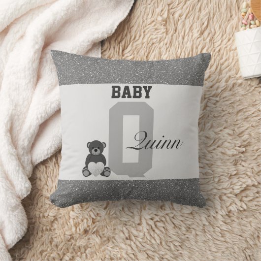 Typografie-personalisierte Kissen (Decke)