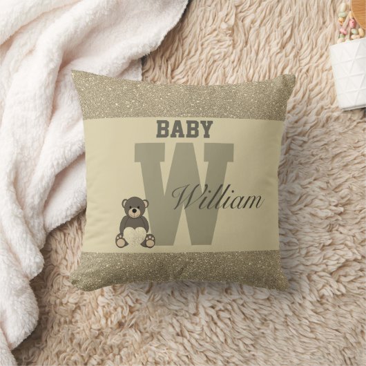 Typografie-personalisierte Kissen (Decke)