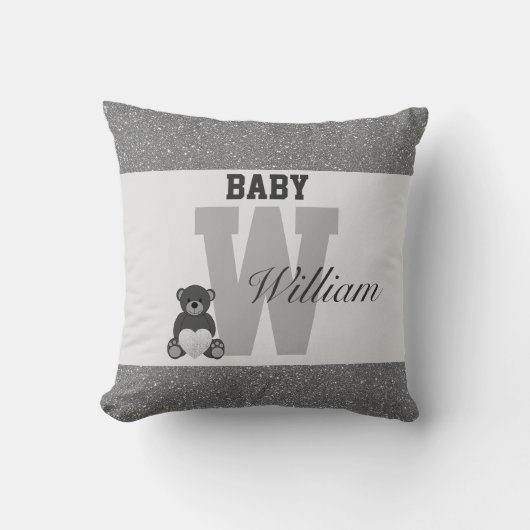 Typografie-personalisierte Kissen (Vorderseite)