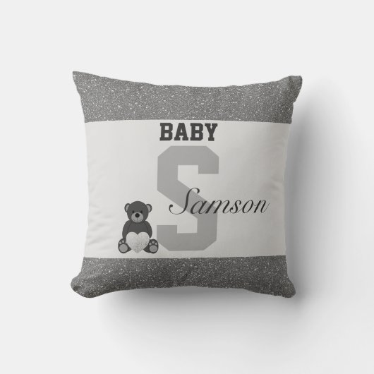 Typografie-personalisierte Kissen (Vorderseite)