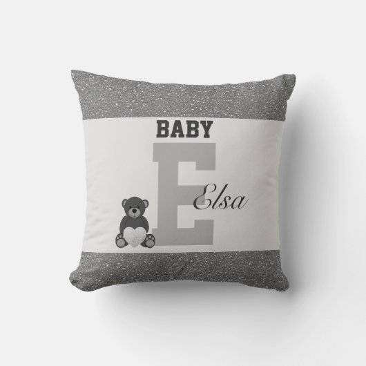 Typografie-personalisierte Kissen (Vorderseite)