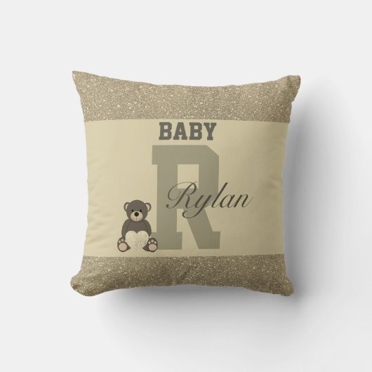 Typografie-personalisierte Kissen (Vorderseite)