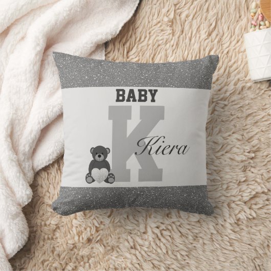 Typografie-personalisierte Kissen (Decke)