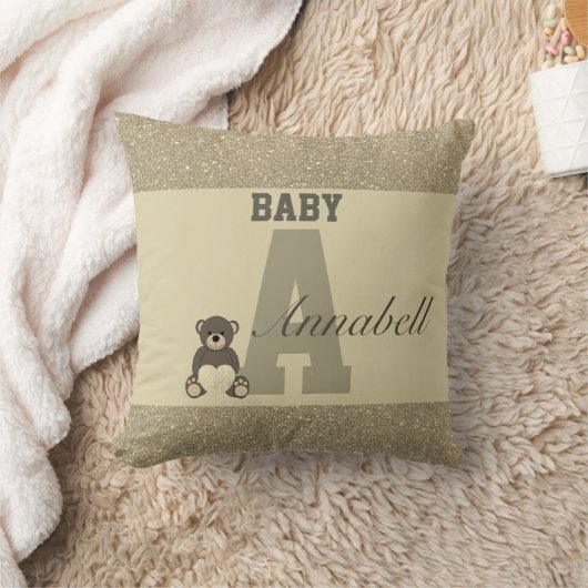 Typografie-personalisierte Kissen (Decke)