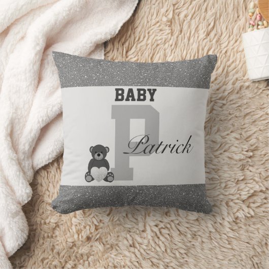 Typografie-personalisierte Kissen (Decke)