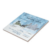 Typografie phantastischer Wölfe | PERSONALISIERT Fliese (Seite)