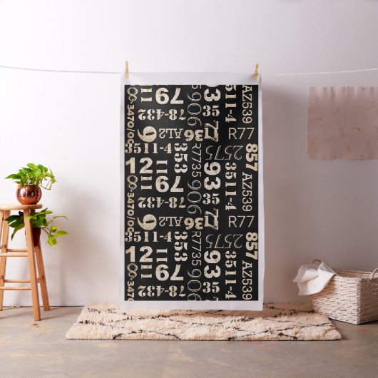Typografie Polsterstoff Stoff (Beispiel)