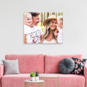 Typografie Portrait Große Leinwand (Insitu (Wohnzimmer))