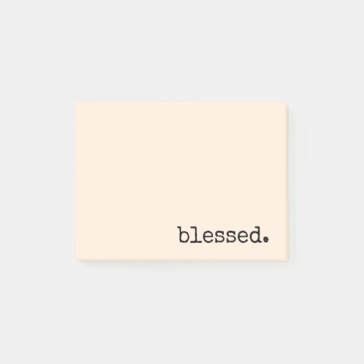 Typografie Post-it Klebezettel (Vorderseite)