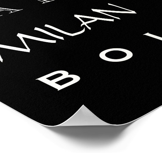 Typografie-Poster Poster (Ecke)