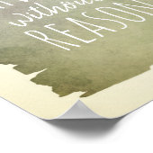 Typografie-Poster-Wander ohne Grund Poster (Ecke)