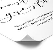 Typografie Postkarte Gästebuch Hochzeitszeichen (Ecke)