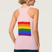 Typografie Pride 2022 LGBTQ-Regenbogenflagge Tank Top (Rückseite)