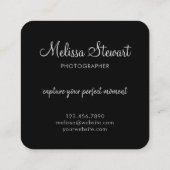 Typografie Quadratische Visitenkarte (Rückseite)