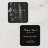 Typografie Quadratische Visitenkarte (Vorne/Hinten)