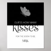 Typografie rät, wie viele Küsse Bridgame Poster (Vorne)
