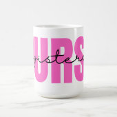 Typografie Registered Nurse Tasse (Mittel)