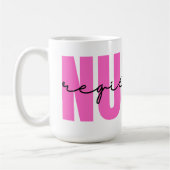 Typografie Registered Nurse Tasse (Links)