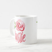 Typografie Rose durch das Gepunktete Olivenöl Kaffeetasse (Vorderseite Links)
