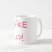 Typografie rot geweckt kaffeetasse (VorderseiteRechts)