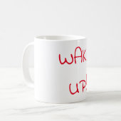 Typografie rot geweckt kaffeetasse (Vorderseite Links)