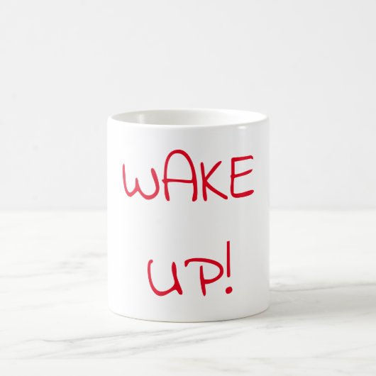 Typografie rot geweckt kaffeetasse (Mittel)