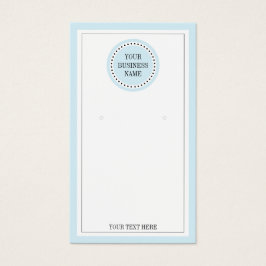 Typografie Rundblauer Logo Ohrring-Schmuckanzeige