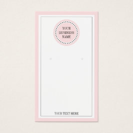 Typografie runder Rosa Logo Ohrring Juwelendarstel