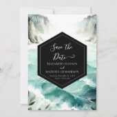 Typografie Rustikale Schönheits-Hochzeit Save The Date (Vorderseite)