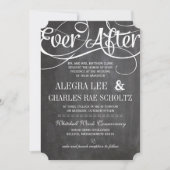 Typografie Rustikale Zwischenablage nach Zwischena Einladung (Vorderseite)