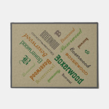 Typografie Sammeln jeden Familiennamen einer belie