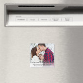 Typografie Save the Date, die Magneten Wedding ist Magnet (In Situ (Geschirrspüler))