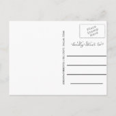 Typografie Save the Date Graduationspartei Foto Ankündigungspostkarte (Rückseite)