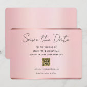 Typografie Schrift Speichern Sie das Datum Chic Ro Save The Date (Vorne/Hinten)