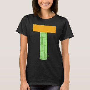 Typografie-Schriftzeichen T T-Shirt
