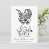 Typografie Schwangerschaft Ankündigung (Stehend Vorderseite)