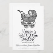 Typografie Schwangerschaft Ankündigung (Vorne/Hinten)