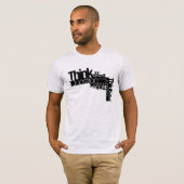 Typografie Schwarz und Weiß Inspiration T-Shirt (Vorne ganz)