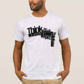 Typografie Schwarz und Weiß Inspiration T-Shirt (Vorderseite)