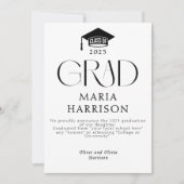 Typografie Schwarz und Weiß Keine Ankündigung von  (Vorderseite)