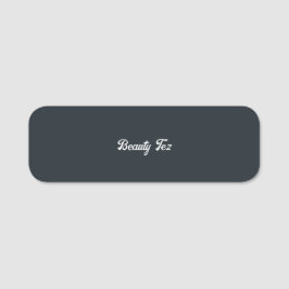 Typografie Schwarz-weiß Grau Namensschild