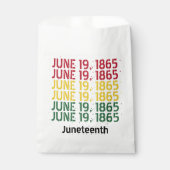 Typografie Schwarze Geschichte 19. Juni 1865 19. Geschenktütchen (Vorderseite)