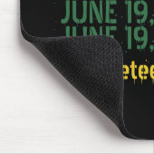 Typografie Schwarze Geschichte 19. Juni 1865 19. Mousepad (Ecke)