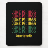 Typografie Schwarze Geschichte 19. Juni 1865 19. Mousepad (Vorne)