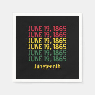 Typografie Schwarze Geschichte 19. Juni 1865 19. Serviette